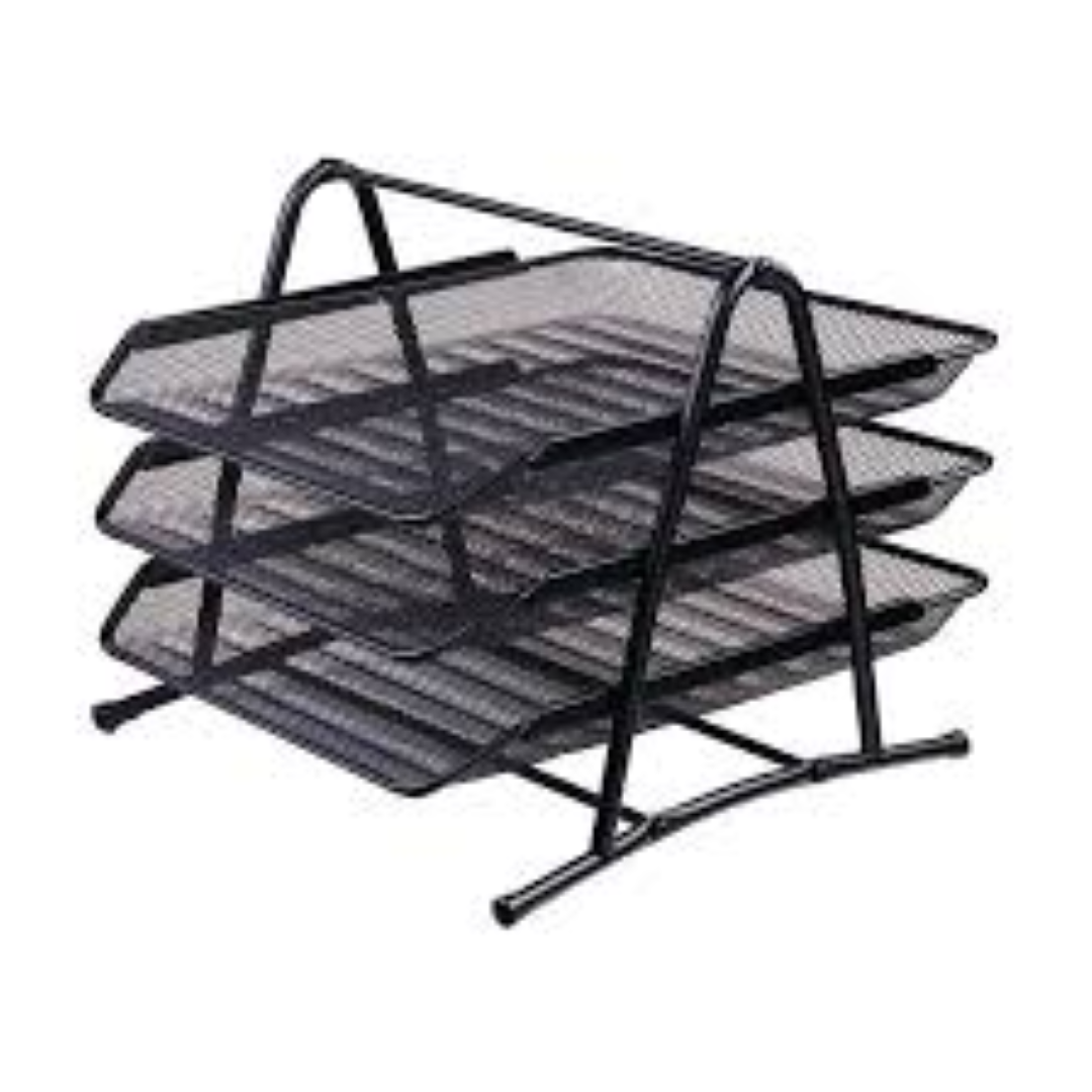 DELI MESH 3-TIER DOCUMENT TRAY 9181